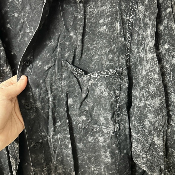 Torrid Rayon Twill Button Up Long Sleeve Shirt - Picture 3 of 5